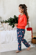 Пижама для девочки в стиле family look "Крис-1"