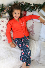 Пижама для девочки в стиле family look "Крис-1"