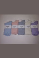 Женские носки высокие из кашемира в крапинку