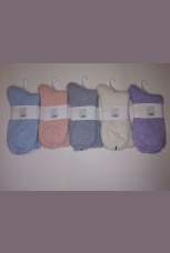 Женские носки высокие из кашемира в крапинку