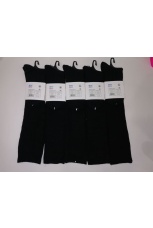 Женские гольфы термо из шерсти ламы, черные