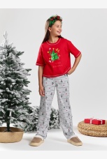 Новогодняя пижама Праздник-1 красный