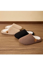 Мужские тапочки Плюшевые, закрытый нос, мягкая подошва