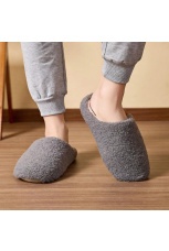 Мужские тапочки Плюшевые, закрытый нос, мягкая подошва