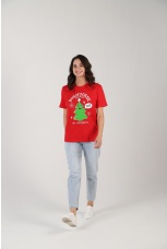 Футболка новогодняя женская family look Карнавал-3