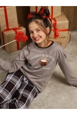 Новогодняя пижама для девочки Твикс-1