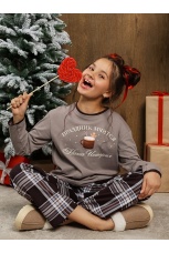 Новогодняя пижама для девочки Твикс-1