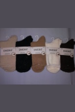 Женские носки норка пушистые однотонные