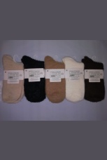 Женские носки норка пушистые однотонные