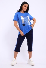 Костюм женский голубой, спорт