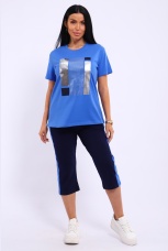 Костюм женский голубой, спорт