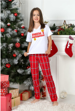 Пижама для девочки в стиле family look Бэст-1