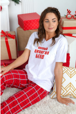 Женская пижама в стиле family look Бэст-4