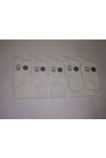 Женские носки высокие, в рубчик, белые