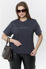 Футболка женская Дельта антрацит